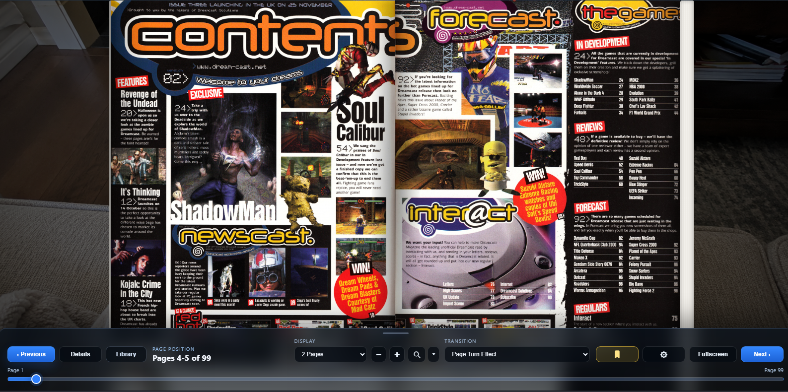 Reader bookmarks preview